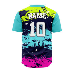 Último Diseño de Moda 2026, Jersey de Béisbol y Sóftbol con Estampado por Transferencia de Calor, Personalizado, Unisex, Malla 3D, 100% Poliéster Transpirable - Product Image 2