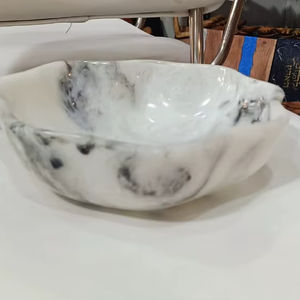 Handmade Polished <b>Resin</b> <b>Epoxy</b> Festive Serving Bowls for Eid Ramadan Christmas Party Dining Luxury Table Decor - Product Image 1