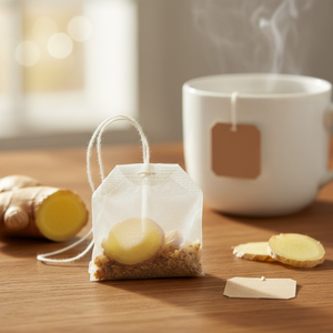 Bolsitas de té de jengibre hechas a mano de Vietnam Infusión limpia y refrescante - Product Image 2