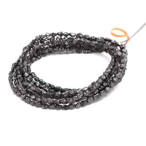 Perles de diamant noir brut naturel non taillé - Product Image 3