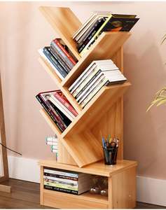 Estantes de libros de madera multiusos: ampliamente utilizados en salas de estudio y salas de estar - Product Image 5