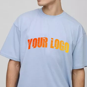 Nouveau à la mode et Streetwear haute qualité 100% coton imprimé goutte épaule lourd surdimensionné coupe ample T-shirt pour hommes - Product Image 1