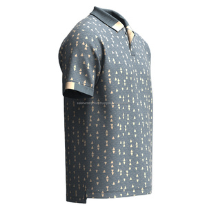 Camiseta Polo de algodón de la mejor calidad para hombre, camiseta Polo de sublimación personalizada, camiseta Polo transpirable de secado rápido - Product Image 2