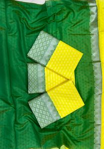 Hermoso diseñador Pallu Jacquard Work Saree Último diseño con una rica tela de seda para adultos - Product Image 2