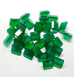 หลวมเพชรนิลสีเขียวเหลี่ยมเพชรแปดเหลี่ยมตัดรูปร่างหินหลวมสําหรับทําเครื่องประดับ - Product Image 2