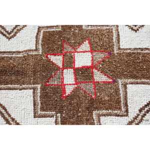 Grand tapis turc de 4,3 x 10,7 pieds, tapis vintage blanc patchwork - Product Image 5