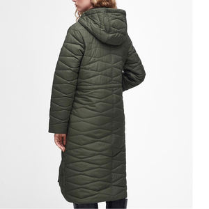 Service OEM, prix d'usine, veste longue matelassée personnalisée pour femmes, logo personnalisé, respirante, confortable, veste de style universitaire - Product Image 3