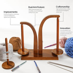 Soporte de Madera para Hilos de Tejer, Dispensador de Hilos Suave para Tejer a Crochet, Herramienta de Costura, Regalo para Amantes del Tejido, Uso Doméstico - Product Image 3