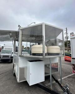 Livraison gratuite Remorque à pizza mobile au bois de 10 pieds Entièrement équipée Cuisine de pizzeria en plein air pour la vente de nourriture de rue et les entreprises de traiteur - Product Image 5