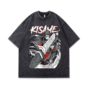 เสื้อยืดแฟชั่นลายกราฟิกตัวอักษรแบบย้อมสีเอซิด ทรงปกติสำหรับผู้ชาย พิมพ์ลายวินเทจ ผ้าฝ้ายถัก 100% เป็นมิตรกับสิ่งแวดล้อม แห้งเร็ว - Product Image 4