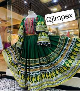 Nouveautés 2026 Robe longue de soirée de mariage pour femmes enceintes de style afghan kuchi à manches longues, 100% coton - Product Image 5