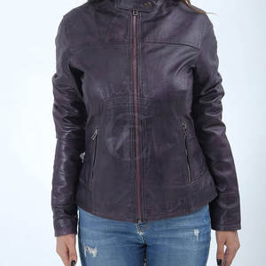 Chaqueta de cuero cálida de invierno ecológica transpirable para mujer, ropa informal de punto a precio razonable - Product Image 2