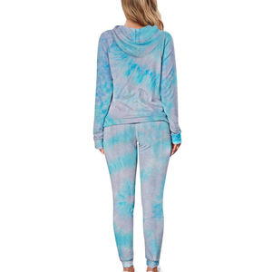 Chándal Tie Dye para mujer con estilo a la moda, ropa deportiva cómoda, Ideal para entrenamiento, gimnasio, correr, entrenamiento y ropa informal diaria - Product Image 4