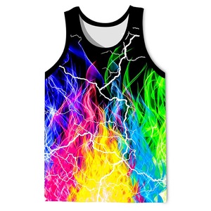 เสื้อกล้ามเว้าหลังพิมพ์ลายสำหรับใส่วิ่งออกกำลังกายในยิมเสื้อกล้ามปรับแต่งได้คุณภาพระดับพรีเมียม - Product Image 1