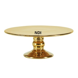 New Year Party Celebrating Decorative <b>Cake</b> <b>Stand</b> Wooden Black Finishing Restaurant Tabletop Decorative Round <b>Cake</b> <b>Stand</b> - Product Image 2