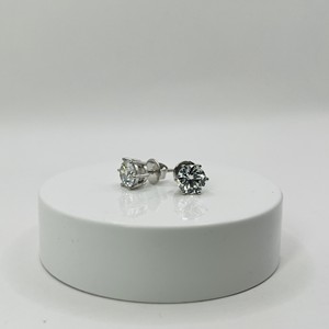 Pendientes de Diamantes de Laboratorio con Certificación GIA, Pureza VS1, 4.00 Quilates, Oro Blanco de 18k, Minimalistas, Unisex, Regalo de Boda, Compromiso, Aniversario - Product Image 4