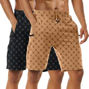 Pantalones cortos de entrenamiento de gimnasio para hombre, pantalones cortos deportivos de entrenamiento transpirables ligeros de secado rápido con cordón para hombre - Product Image 1