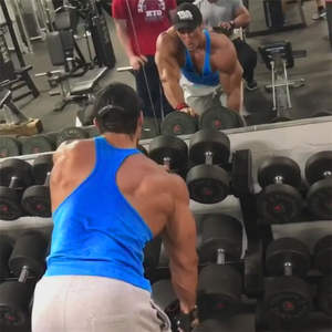 Vêtements de sport en gros, graphiques personnalisés, décontractés, écologiques, tricotés, 100% coton, de haute qualité, débardeurs de musculation - Product Image 4