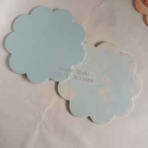 ถาดเสิร์ฟชีสเรซิ่นสีสันสดใส ลายวนสีชมพูอมฟ้า ปรับแต่งสีได้ ทนทาน เป็นมิตรกับสิ่งแวดล้อม ใช้กับเครื่องล้างจานได้ เหมาะสำหรับร้านอาหาร - Product Image 1