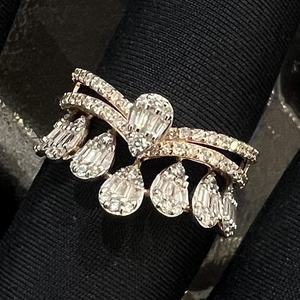 แหวนเพชรทำด้วยมือธรรมชาติที่มีการตัดที่ยอดเยี่ยมและบุคคลที่สามได้รับการรับรองในทองคำ14K 18K สำหรับการหมั้นและของขวัญ - Product Image 6