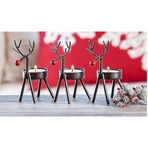 Bougeoir décoratif de noël en métal fer renne bougeoir pour la maison hôtel Restaurant fournitures - Product Image 6