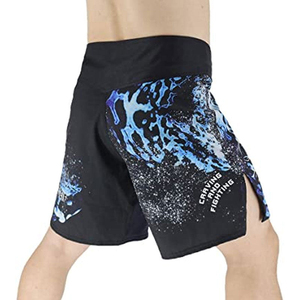 Meilleur fournisseur vente en gros de shorts de MMA taille personnalisée pour hommes qualité supérieure taille élastique vêtements d'arts martiaux légers en soie service OEM - Product Image 3