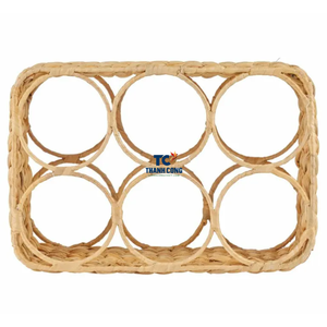 Vietnam Handmade Rattan <b>Wine</b> Rack Nice Design Rattan <b>wine</b> rack Rustic Display <b>Holder</b> Wholesale for Eco Decor Enthusiasts - Product Image 2