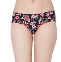 Braguitas de Mujer Modernas de Cintura Baja con Estampado Floral, Spandex/Algodón, Secado Rápido, Antibacterianas, Transpirables, Sexys, Suaves y Cómodas, Tejidas