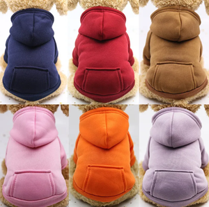 Luxury Custom Logo Wholesale <b>Dog</b> Hoodies Multicolor Soft Fleece, Warm Blank Pet Clothes Wholesale Soft Fleece Warm Hoodies - Product Image 3