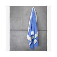 Luxury Oversized 100% Cotton Beach Towels 100x200cm 620GSM GOTS Certified Durable Sand Proof Soft Washable For Poolside Relax
