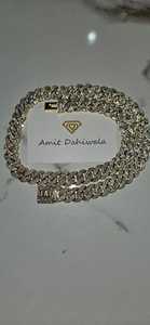 จี้เพชรทรงตัวอักษรแบบคลาสสิก ชุบทองคำแท้ 14K สีเหลือง ประดับเพชรแท้ CVD น้ำหนัก 4.30 กะรัต สามารถสลักชื่อได้ ตัวเรือนเงินสเตอร์ลิง เหมาะสำหรับงานปาร์ตี้ - Product Image 4