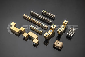 High Quality Electrical Brass <b>Block</b> Bar Brass Neutral Link PCB Terminal for Power Distribution System Link Bus bar - Product Image 3