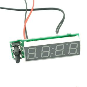 Thermomètre numérique LED bleu, voltmètre et horloge 22 mm par AEK-Tech BJ-TV02 - Product Image 5