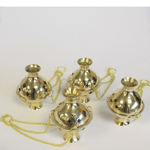 Vente chaude clair poli aromathérapie brûleur d'encens maison hôtel Bakhoor suspendu porte-encens fondre parfum Bakhoor brûleur - Product Image 3