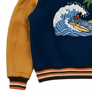 Veste universitaire pour homme de haute qualité, personnalisée, taille adulte et junior, broderie chenille, logo sur le devant, nouvelle mode, manches longues - Product Image 5