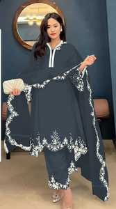 Exclusivo traje Salwar Kameez/Diseño de vestido paquistaní Salwar Kameez/traje de fiesta con trabajo de bordado pesado - Product Image 2