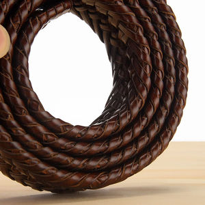 Ceinture en cuir véritable pour homme, sangle tressée vintage, ceinture de créateur pour jeans, ceinture sans trous, ceinture de haute qualité - Product Image 5