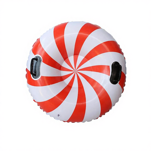 ห่วงยางหิมะสำหรับเด็ก ฤดูหนาว ทำจากวัสดุพีวีซี ทนทาน ใช้กลางแจ้ง ลายธีมคริสต์มาส กล่องสีพิมพ์ลายลูกกวาด - Product Image 1