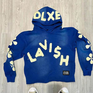 Vente en gros de sweatshirt à col rond en coton éponge français pour hommes sweatshirt à capuche Streetwear décontracté personnalisé - Product Image 6