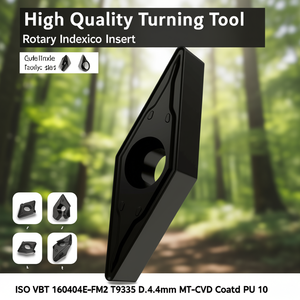 Herramienta de Torneado de Alta Calidad con Inserto Rotatorio Indexable ISO VBMT 160404E-FM2 T9335 D.4.4mm MT-CVD Recubierto PU 10 - Product Image 3