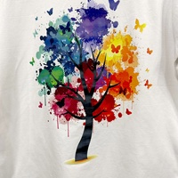 T-shirt pour enfants en coton 100% à manches courtes, tricoté, compressé, respirant, séchage rapide, avec impression de logo personnalisé, taille plus, motif animal, décontracté
