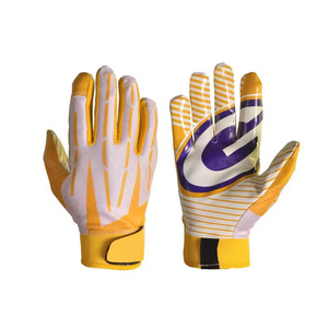 Nouvelle mode de gants de réception de football américain Logo personnalisé gants de récepteur de football américain en silicone antidérapants - Product Image 1