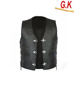 Chaleco de cuero para motociclistas / chaleco de cuero original / ropa de carreras para hombre - Product Image 3
