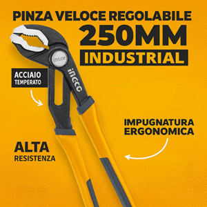 Thép không gỉ 250mm Kìm điều chỉnh với mở nhanh chóng và xử lý ergonomic - Product Image 6