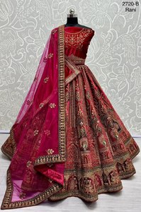 Paon brodé avec patch designer Lehenga Choli - Product Image 2