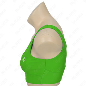 Ensembles de leggings de yoga écologiques respirants à logo personnalisé en gros, soutien-gorge de sport uni extensible dans les quatre sens, taille élastique - Product Image 5