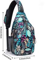 Tas Selempang Ransel Sublimasi Custom, Tas Bahu Nylon Ringan Satu Tali, Ransel Dada/desain untuk Amerika Serikat & Inggris