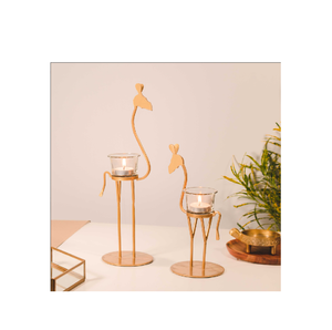 Portavelas para centro de mesa, portavelas con vidrio acanalado, portavelas cónicos de Metal para sala de estar, decoración de boda - Product Image 3