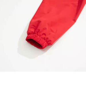 Veste coupe-vent de sport décontractée pour hommes, couleur contrastée, logo avant, tissu tissé, pull ample à capuche - Product Image 6