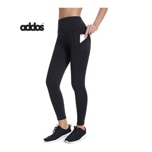 Leggings femme taille haute double poche legging, leggings avec tissu personnalisé 70% polyester et 30% élastine - Product Image 1